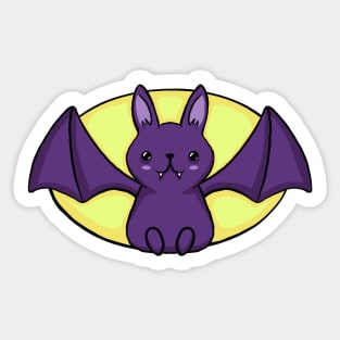 Bat Kawaii Man Sticker